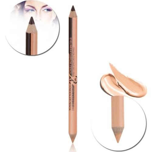 2 In 1 Eyeliner Concealer Professional Eyeliner Pen Waterproof Long-lasting Not Blooming Lady Eyeliner Pencil Smooth Makeup Tool