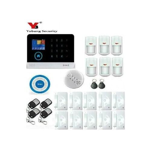 Yobang Security Russian/Spanish voice wifi GSM Wireless Alarm System APP control Smart Home Burglar Security Alarm System Kit