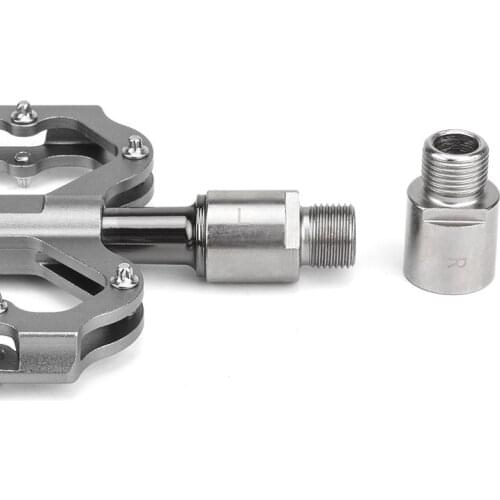 Bicycle pedal extender mountain bike axle core extension extender road bike lock pedal shaft extension converter