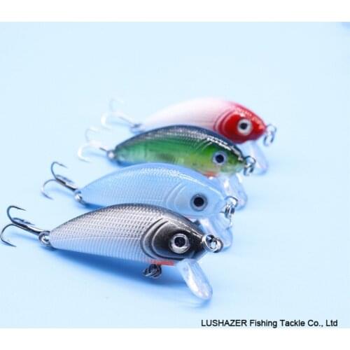 1PCS Mini Crankbait 4.5cm Swim Fishing Lure Artificial Hard Bait Wobbler with treble hook Trout Bass Carp Japan Fishing Tackle
