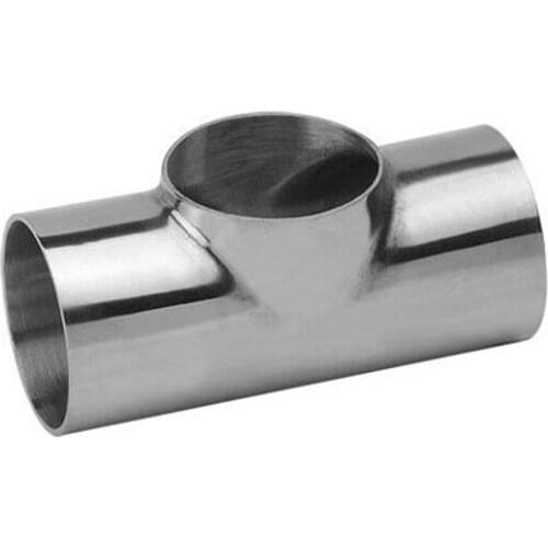 19mm OD 304 Stainless Steel Sanitary Weld Flat Tee Connector Pipe Fitting For Home Brew Homebrew Wine Beer Brewing