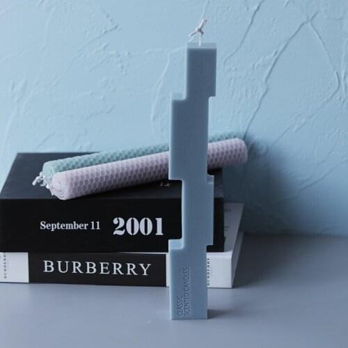 2021 DIY Special-shaped Long Strip Candle Silicone Mold Simple Candle Mold Silicone Mold Model Christmas Party Home Decoration