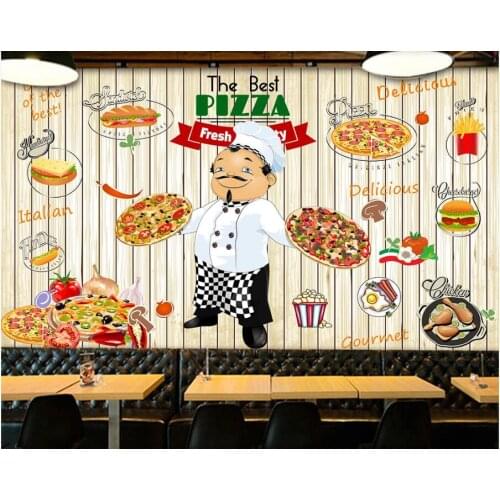 Custom mural 3d photo wallpaper Western restaurant steak pizza pasta bread gourmet home decor living room wallpaper for walls 3d