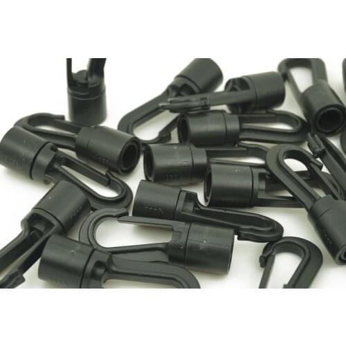 5pcs/lot Free Shipping shock cord hook terminal end tabbed s bungee hooks to use on kayaks