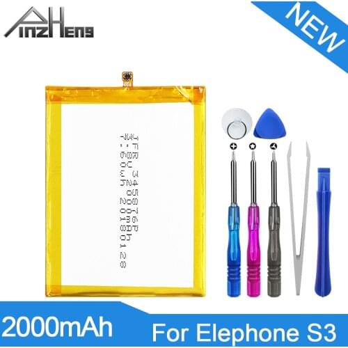 PINZHENG 2000mAh Phone Battery For Elephone S3 Battery Replacement High Quality Back Up Bateria For Elephone S3 Phone Batteries