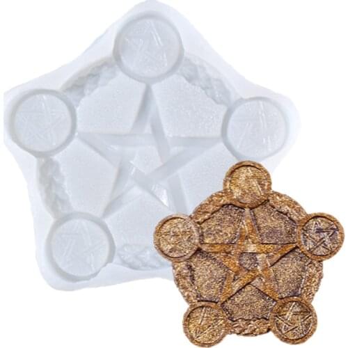 Altar candle holder epoxy resin mold candle holder silicone mold multifunctional DIY handicraft plaster casting tool