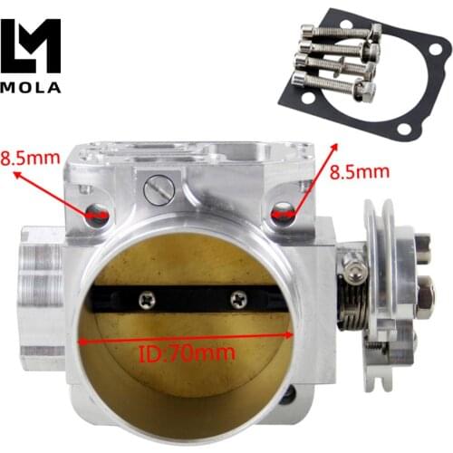 Aluminum Intake Manifold 70mm Throttle Body Performance Billet For Mitsubishi Lancer Evo 4 5 6 4g63 6941