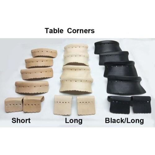 Free shipping 6pcs/set genuine cow long leather table corners Billiard snooker tables Corners Table accessories bag corners