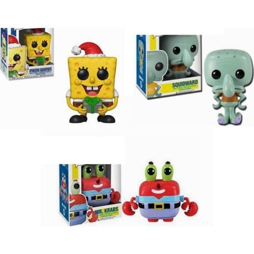 SQUIDWARD #27 PATRICK #26 Mr. Krabs #29 #453 PVC Action Figure Collectible Model toys for children birthday Gift