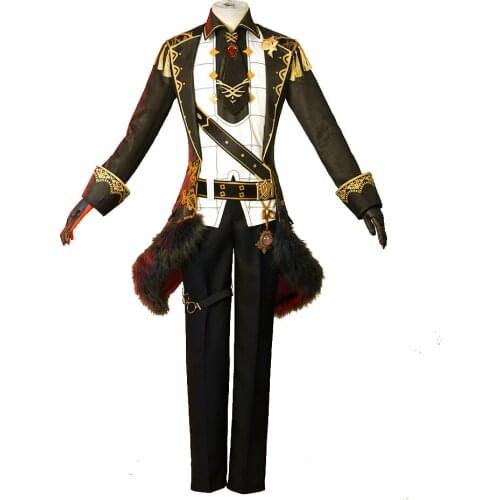 Genshin Impact Diluc Cosplay Costume Brown Version C00350