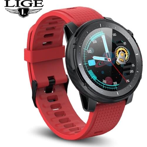LIGE 2021 Smart Watch Ladies Fitness Tracking Sport Watch Heart Rate ECG Monitoring Flashlight IP68 Waterproof Smartwatch Women
