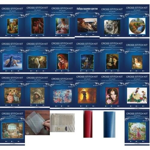 Oneroom Little Girl Baby Angel counted Cross Stitch 14CT Cross Stitch Set DIY Cross-stitch Kit Embroidery Needlework 1