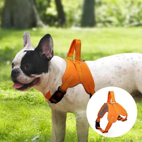 Chest Strap Reflective Strips Breathable Design Adjustable Pet Supplies Wear-resistant Dog Harness for Outdoor