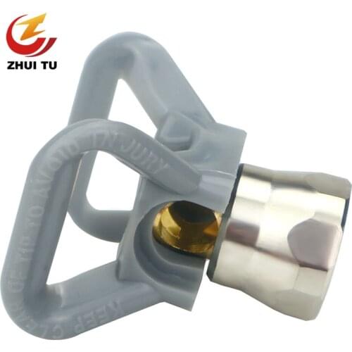 High Pressure Pneumatic Airless Sprayer Accessories Universal Nozzle Gray Stainless Steel Nozzle Holder Random Color