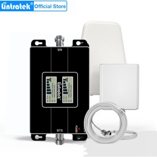 Lintratek NEW LCD Signal Booster GSM 900MHz 3G UMTS 2100MHz Cell Phone Signal Amplifier Repeater for MTS,MegaFon,Beeline,Tele2