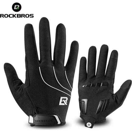 ROCKBROS Windproof Cycling Gloves Touch Screen Riding MTB Bike Bicycle Glove Thermal Warm Motorcycle Winter Autumn Men Clothing