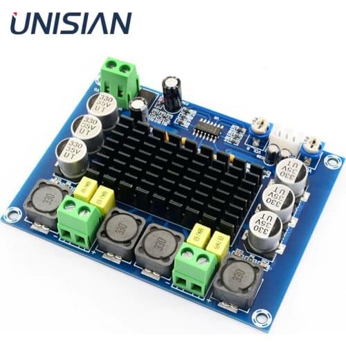 UNISIAN TPA3116 2.0 channel Audio Amplifier Board TPA3116D2 2X120W High Power Digital Stereo Audio Power Amplifiers