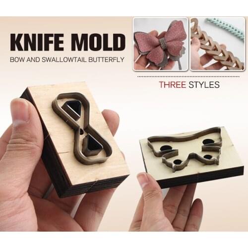 Bag Starps Cutting Dies DIY Leather Bowknot Zipper Pull Scrapbook Embossing Key Zipper Accessories Make Mould