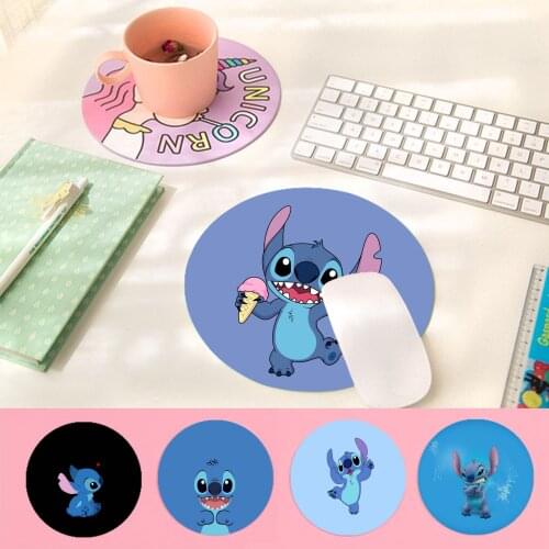 Funny Disey Stitch Rubber Mouse Durable Desktop Mousepad Anti-Slip Laptop PC Mice Pad Mat gaming Mousepad