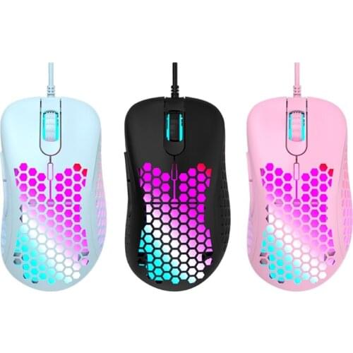 Lightweight gaming mouse colorful RGB light computer notebook general office games