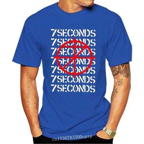 7 Seconds Scope Logo Tops Tee T Shirt Retro O Neck Tops T-Shirt For Men Women Tshirt