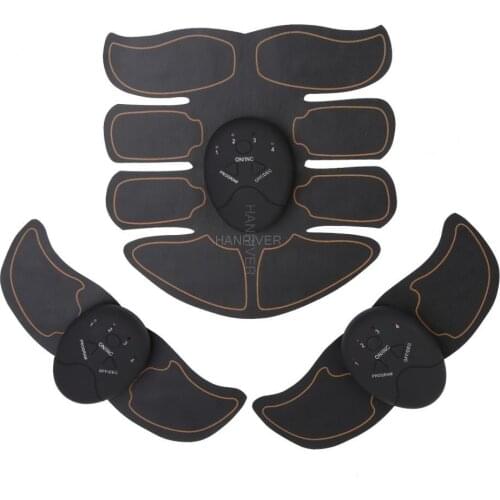 Abdominal Stimulator Muscle Trainer Smart Fitness EMS Training Electric Weight Loss Stickers Body Massager Slimming Belt Unisex