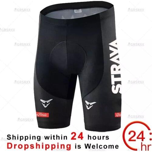 STRAVA Unisex Cycling Shorts 2021 Pro Bike Team Summer Cycling Short Tights Bicycle MTB Road Bike Trousers Breathable 5D Gel Pad
