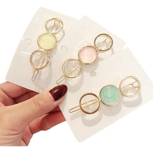8 Styles Womens Girls Fashion Geometric Hair Clips Stars Barrette Slide Grips Hair Clip Hairpins Hair Accessories