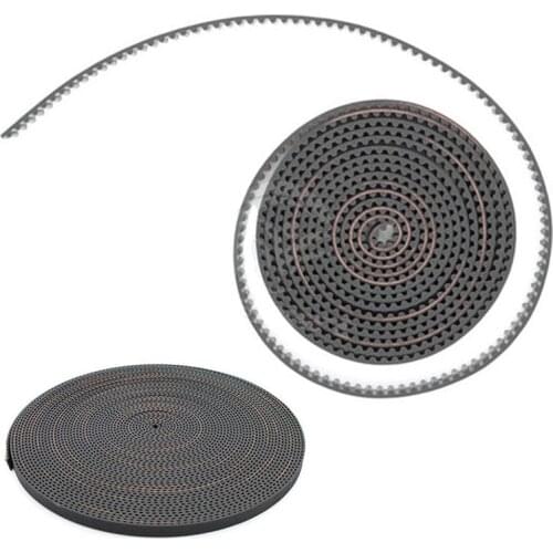 1pc 2M 6mm Width GT2 Open Timing Belt RF Fiber Glass Reinforced Rubber Timing Belts for 3D Printer Parts
