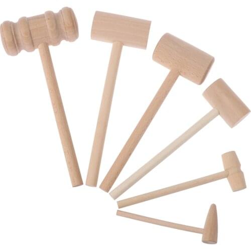 1Pcs Wooden Hammer Mallet Carving Tool Leather Craft Jewelry Making Hammer Tool