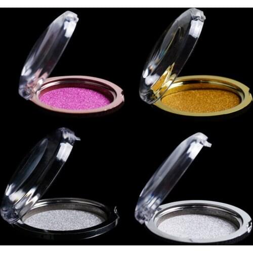 10pcs Empty Fake Eyelashes Storage Box, Silver/Gold/Black/Rose Gold Packing Case for False Eyelashes,Eye Beauty Tool F2546