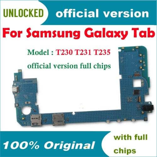 100% Full Working Unlocked Motherboard Mainboard Logic Board For Samsung Galaxy Tab 4 T230 T231 T235 Motherboard