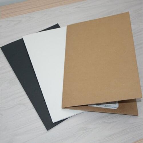 100pcs New A4 paper file folder with pocket kraft colors to chose Size 22x31cm