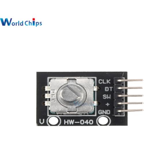 2Pcs KY-040 360 Degrees Rotary Encoder Module For Arduino Compatible Brick Sensor Switch Development Board KY-040 With Pins