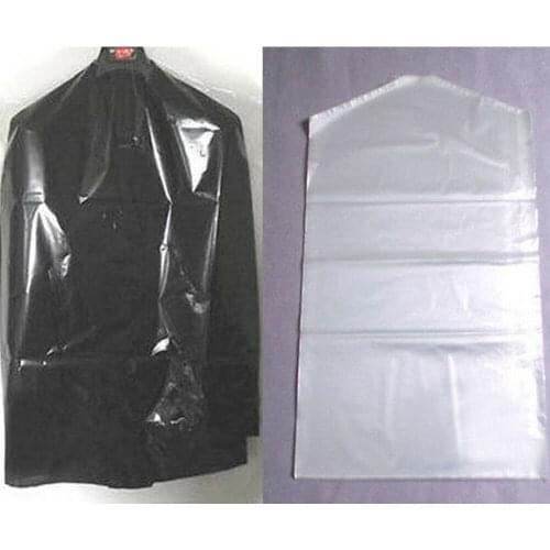 20Pcs Plastic Transparent Dust Cover Garment Clothes Hanging Pocket Storage Bag Wardrobe Hanging Clothing Protector