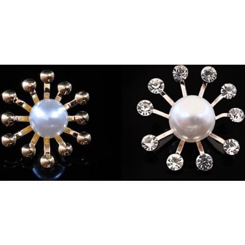 2019New 100Pcs alloy core Button for DIY hair accessories and wedding Bridal decoration HZ399-HZ485