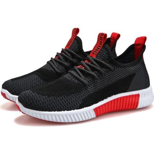 2020 Summer Breathable Sneakers Mens Comfortable Outdoor Jogging Tenis Sneakers Mens Lace Lightweight Casual Shoes Net Shoes