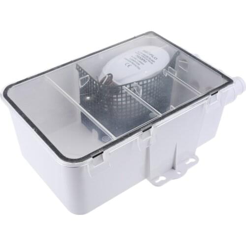 24V 600GPH Shower Sump Pump Drain Kit System Boat Marine AUTO BILGE PUMP