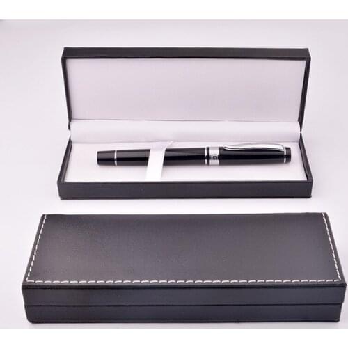 50pcs/lot High-grade PU Leather Pencil Box Fountain Pen Cases Cover Business Promotion Souvenirs Gift Box Pen Package