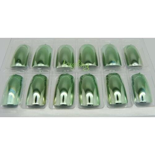70Pieces/box High quality Metallic Color False French Nail Tips for free shipping