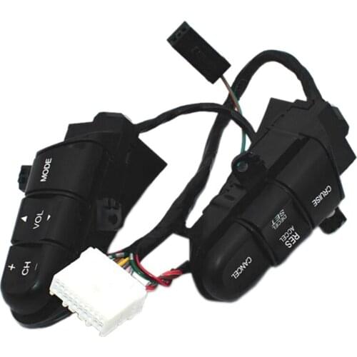 Car Multi-Function Steering Wheel Switch Button Cruise Control Button with Orange Backlight for Honda Civic 2006-2011