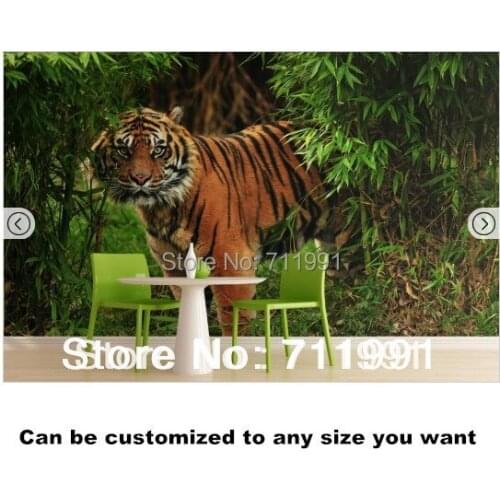 Free shipping Tiger Animal Mural Wallpaper