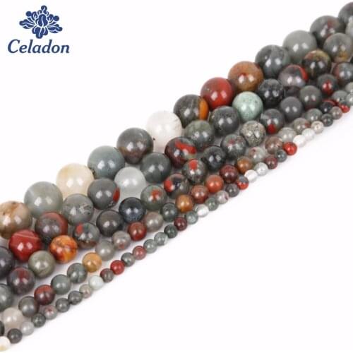 High Quality 4/6/8/10/12 mm 15'' Natural Stone Beads Hole 1mm Round Stone For Handmade Necklace&Bracelet Jewelry Craft Making