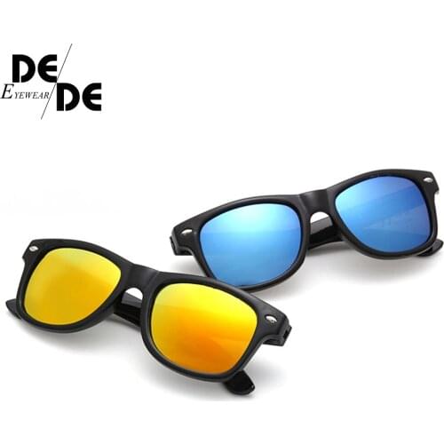 DesolDelos 2019 New Fashion Children Sunglasses Kids Boy Girl Sun Glasses Plastic Frame 8 Colors Cute Cool Goggles UV400