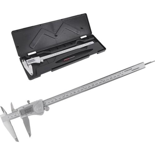 Electronic Vernier Calipers Hardened Stainless Steel 0-150/200/300mm Digital Calipers Depth Gauge Physical Measuring Instruments