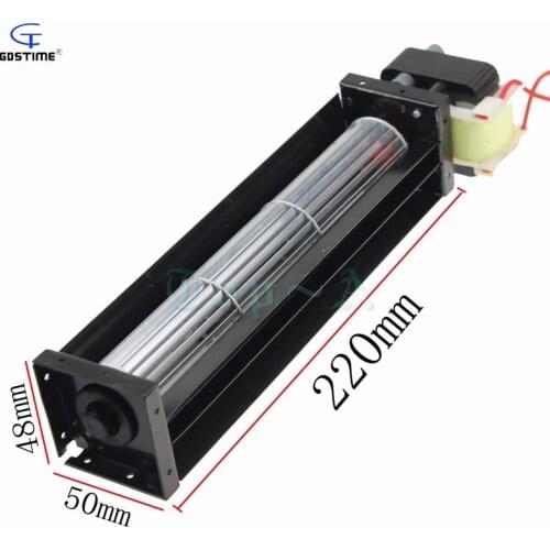 Gdstime HL30190 220x50x48mm AC 220V 12W 0.1A Cross-flow Cross Flow Fan 220mm x 50mmx 48mm