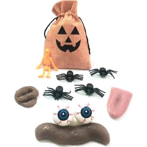 Halloween Prank Toys Prank Fake Poop Simulation Spider Fake Tongue Eyeball April Fools Day Thriller Toy Halloween Props