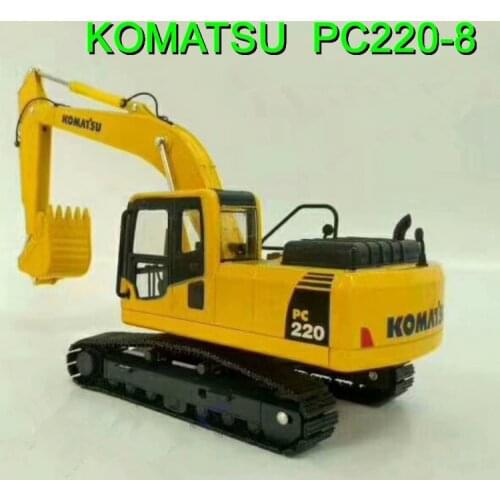 DieCast Toy Model 1:43 Scale Komatsu PC220-8 Hydraulic Excavator with Metal Track for Collection,Decoration,Gift