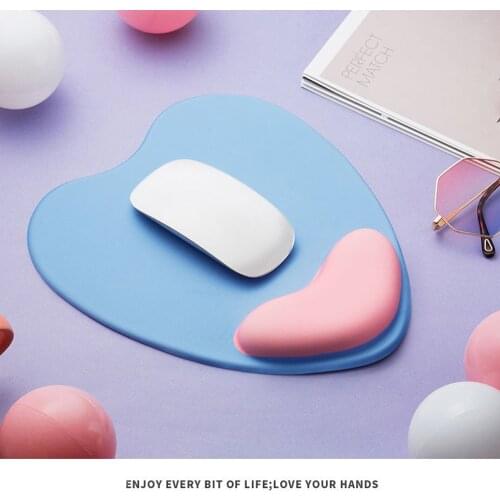 Mousepad Mice Mat Ergonomic Memory Foam Silicone Anti-Slip Office Gaming PC Laptop Mause