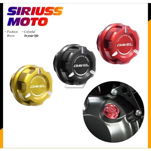 Motorcycle Engine Oil Cap Bolt Screw Filler Cover Case for Ducati X Diavel S 2016-up